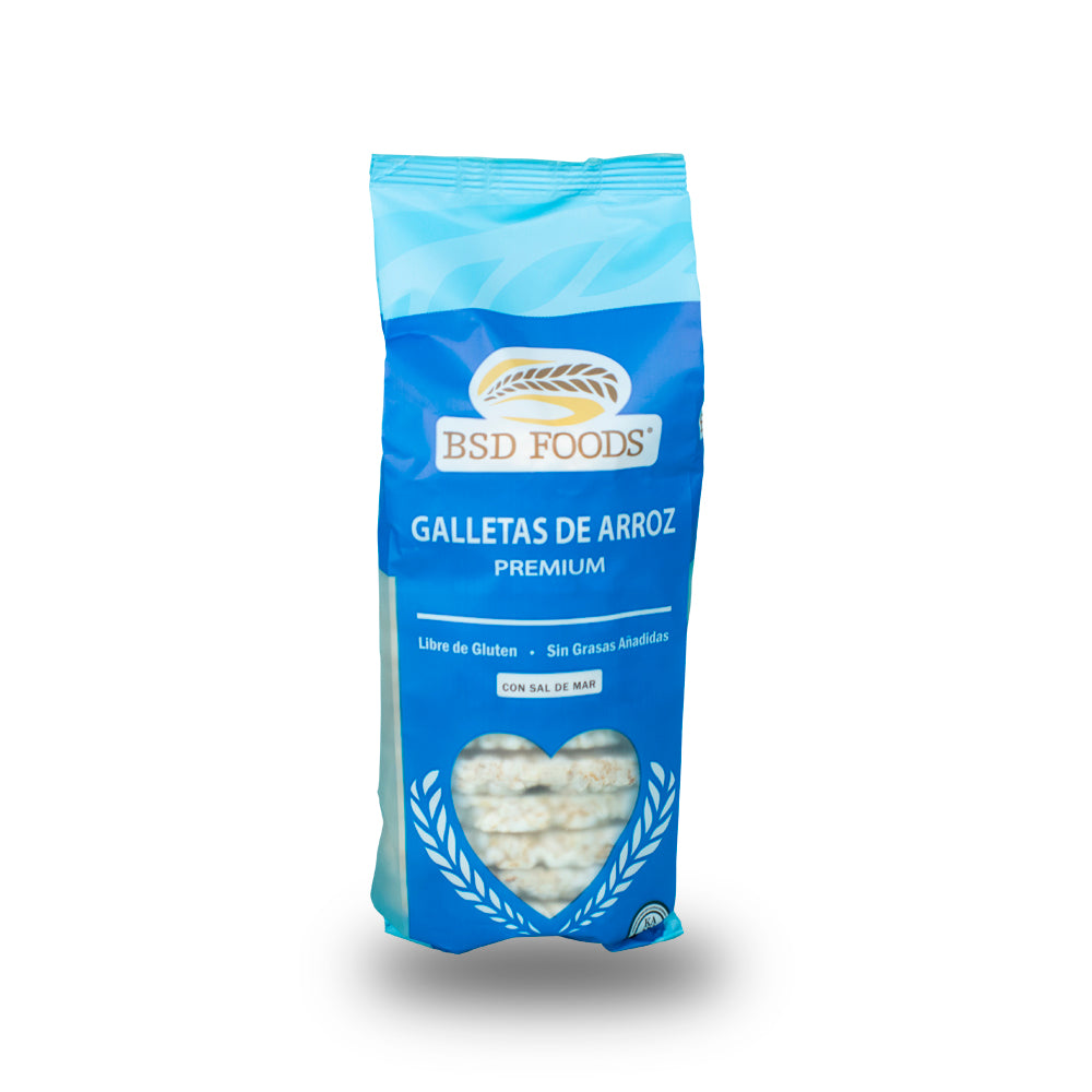 Galletas de arroz con sal de mar– BSD FOODS